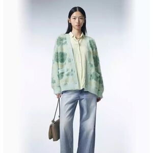 Blue Cardigan Sweater